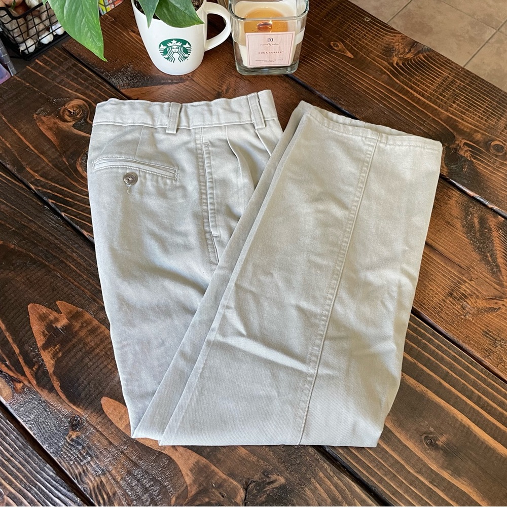 *SALE* Chaps Khaki Trousers Boys Youth Size 12 Adjustable Waistband